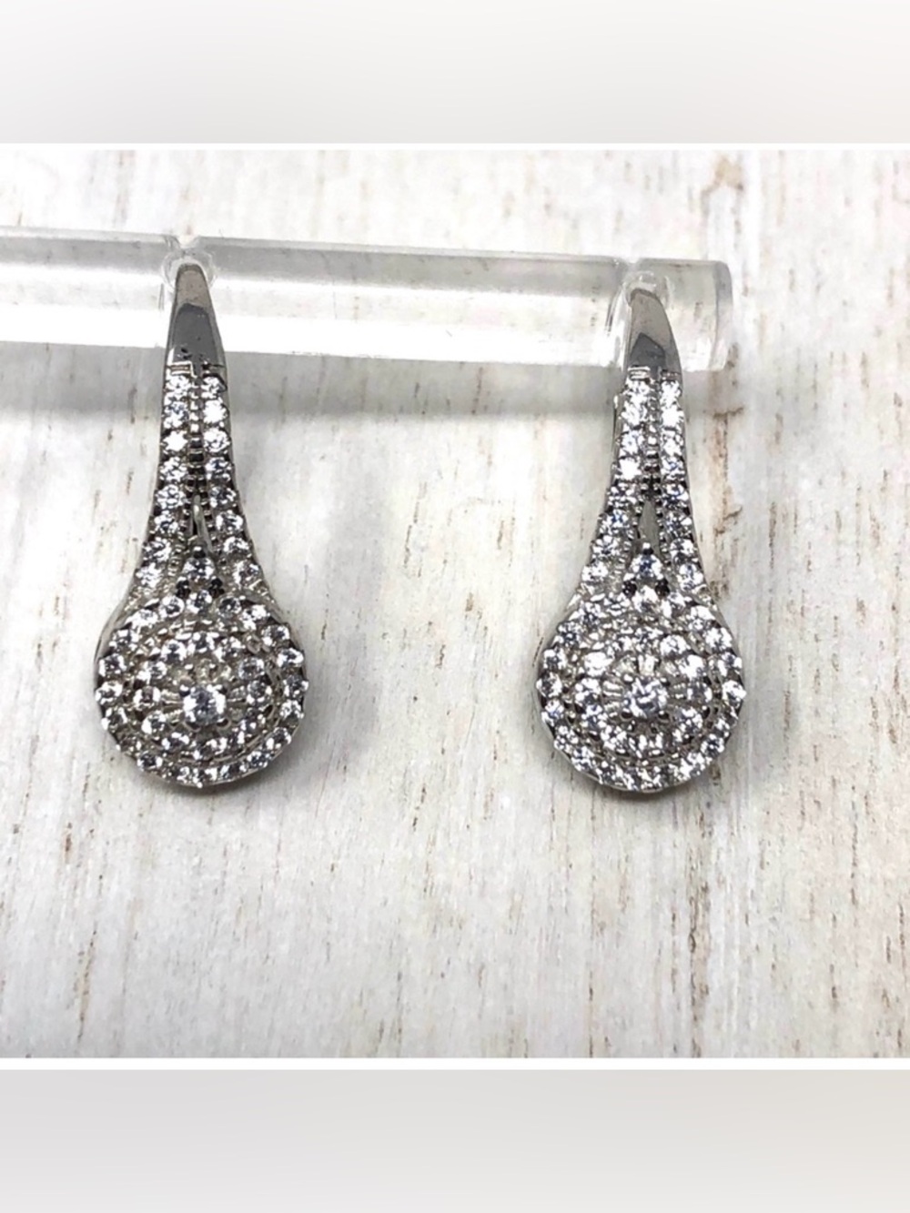 SWAROVSKI Crystal Elements sterling silver earrings, NWOT